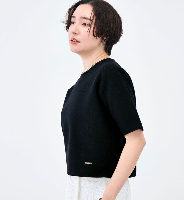 NOLLEY'S「《セットアップ対応》ホールガーメントニットＴ」|ニット・セーター|