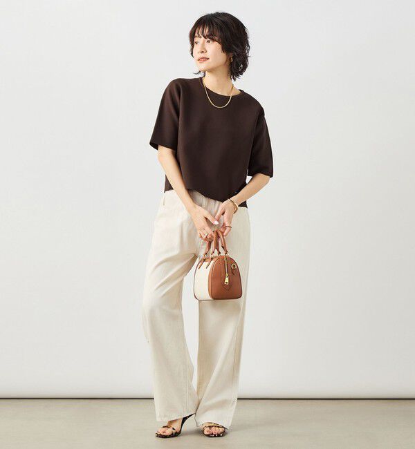 NOLLEY'S「《セットアップ対応》ホールガーメントニットＴ」|ニット・セーター|