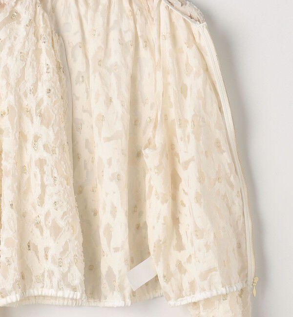 NOLLEY'S「《セットアップ対応》【KIRYU】ウォッシャブルラメジャガードブルゾン」|ブルゾン・スタジャン|