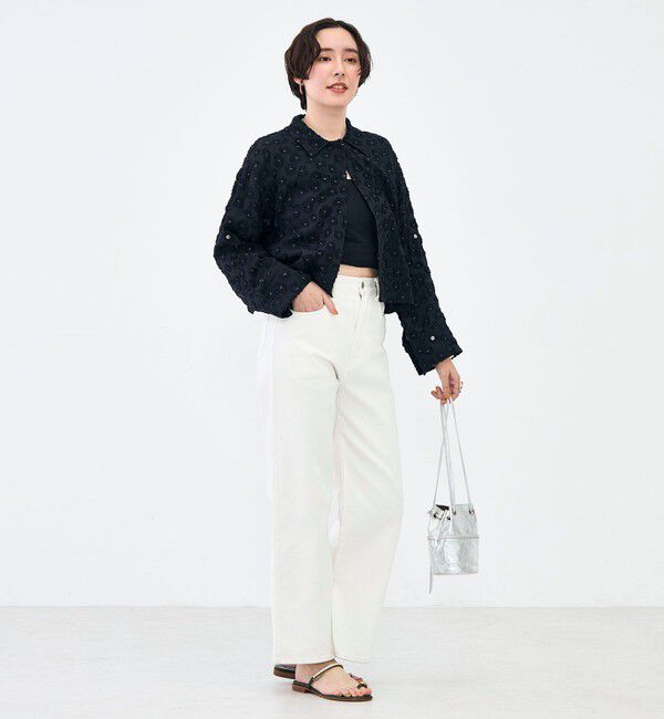 NOLLEY'S「【KIRYU】ウォッシャブル花柄ジャガードシャツ」|シャツ・ブラウス|