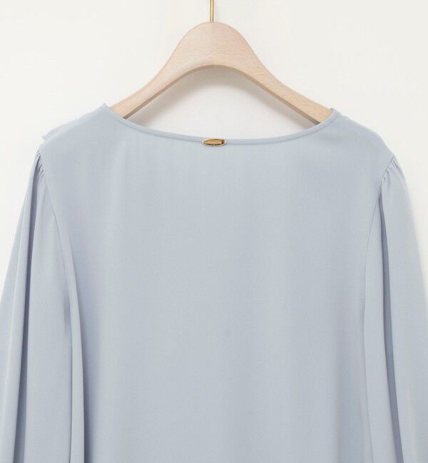 NOLLEY'S sophi「ウォッシャブルサテンアシンメトリーラッフルブラウス」|シャツ・ブラウス|