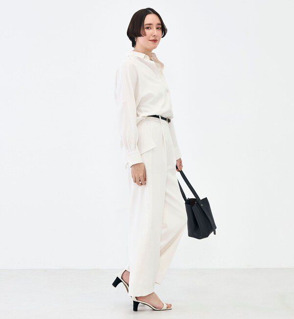 NOLLEY'S sophi「《セットアップ対応》ウォッシャブルストレッチツイルドルマンシャツ」|シャツ・ブラウス|