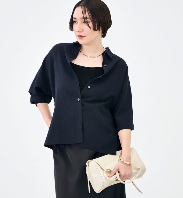 NOLLEY'S sophi「《セットアップ対応》ウォッシャブルストレッチツイルドルマンシャツ」|シャツ・ブラウス|