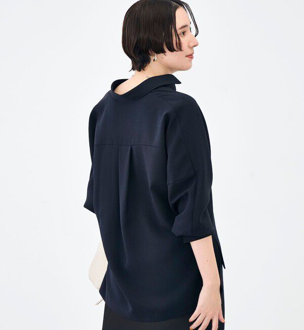 NOLLEY'S sophi「《セットアップ対応》ウォッシャブルストレッチツイルドルマンシャツ」|シャツ・ブラウス|