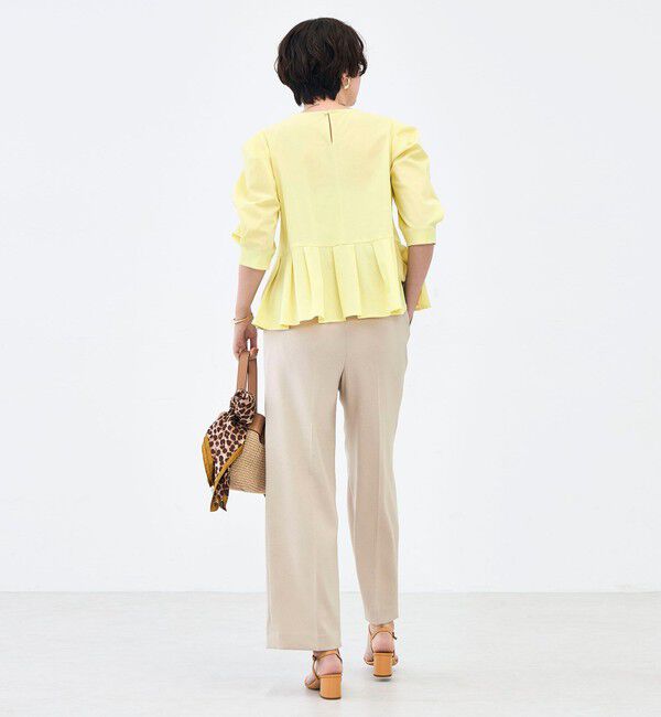 NOLLEY'S「ウォッシャブルサラドラトリコットペプラムブラウス」|シャツ・ブラウス|