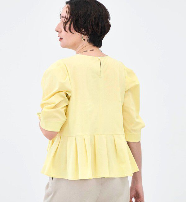 NOLLEY'S「ウォッシャブルサラドラトリコットペプラムブラウス」|シャツ・ブラウス|