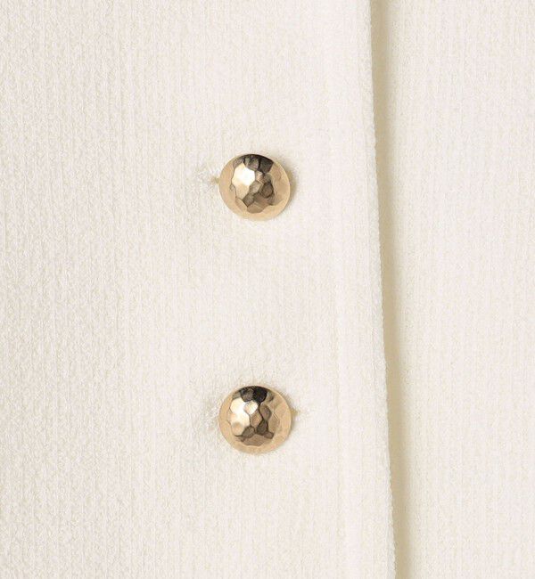 NOLLEY'S sophi「ウォッシャブルラッセルリングカーデジャケット」|ノーカラージャケット|