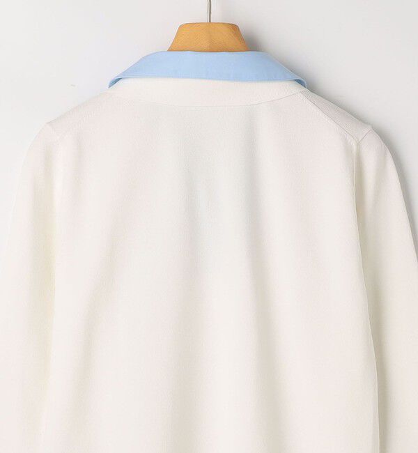 NOLLEY'S sophi「《手洗い可能》シャツレイヤード風スキッパーポロニット」|ニット・セーター|
