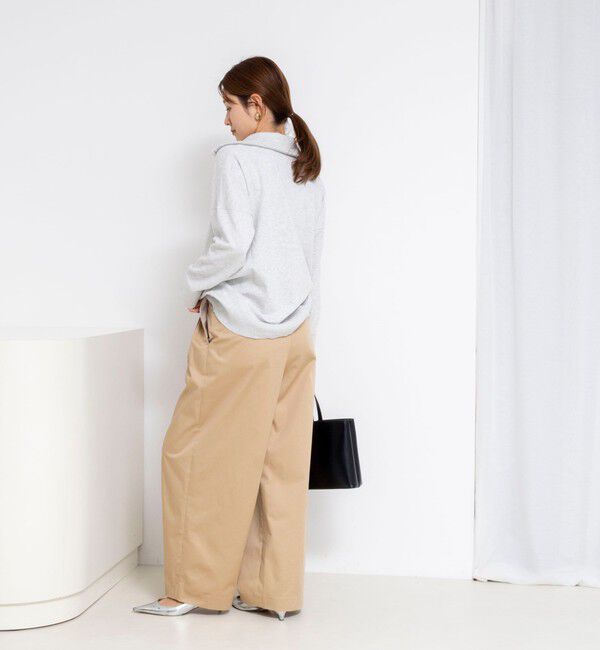 Rie Miller「《手洗い可能》ハーフZIPプルオーバー」|ニット・セーター|