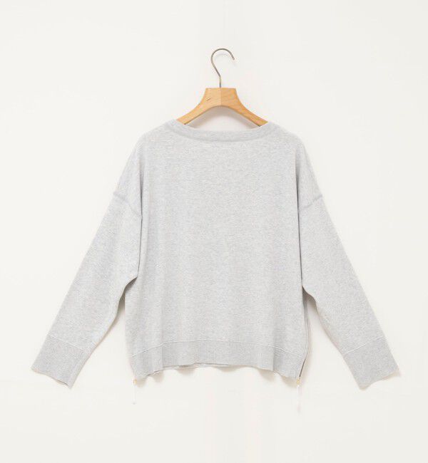 Rie Miller「《手洗い可能》トレーナー風プルオーバーサイドZIP」|ニット・セーター|