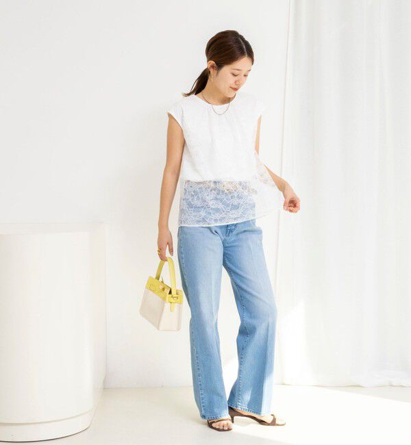 NOLLEY'S「ウォッシャブルレースレイヤードブラウス」|シャツ・ブラウス|