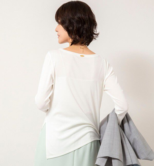 NOLLEY'S sophi「ウォッシャブルベアテレコスリットロンＴ」|Tシャツ・カットソー|