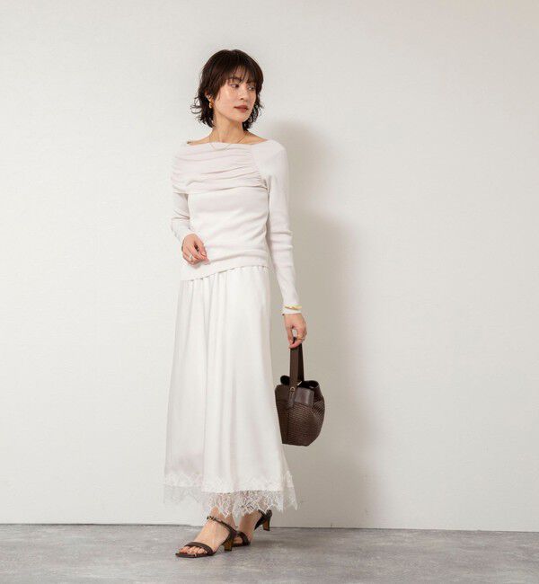 NOLLEY'S sophi「《手洗い可能》イレギュラーネックオフショルプルオーバー」|ニット・セーター|