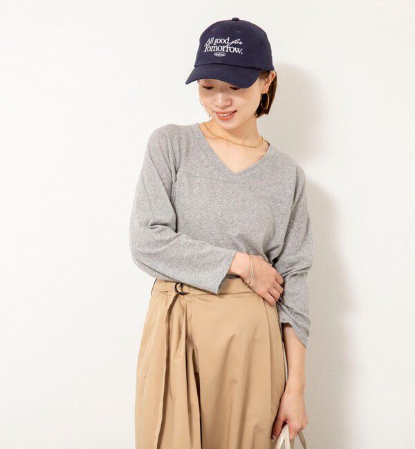 Rie Miller「ウォッシャブル2WAYアメフトライクロンT」|Tシャツ・カットソー|