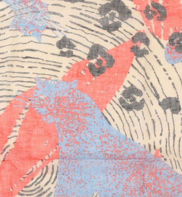 NOLLEY'S「リネンガーゼプリントストール」|ストール|