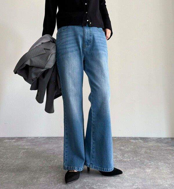 fredy emue「【haru企画】フレアデニムパンツ」|デニム|