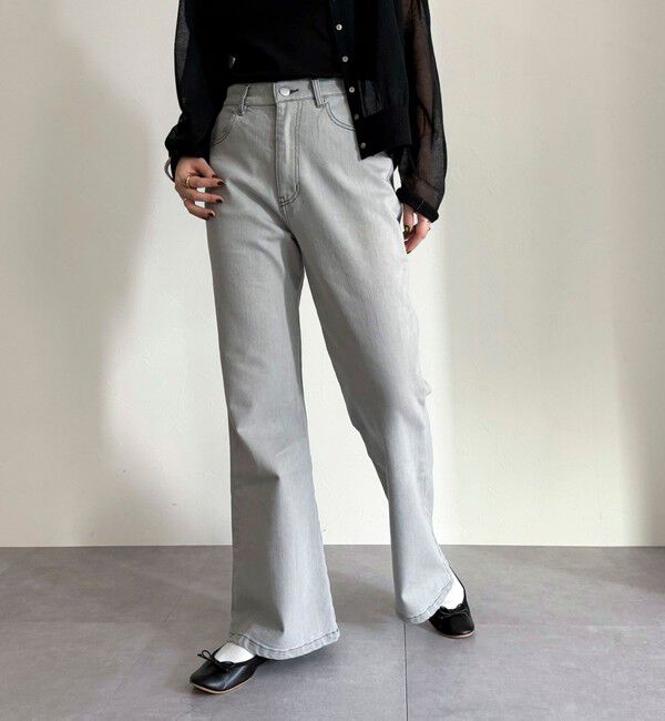 fredy emue「【haru企画】フレアデニムパンツ」|デニム|