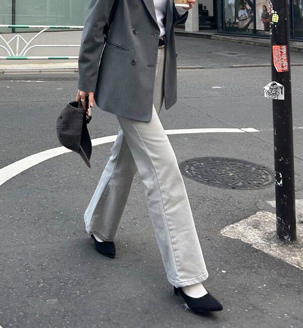 fredy emue「【haru企画】フレアデニムパンツ」|デニム|