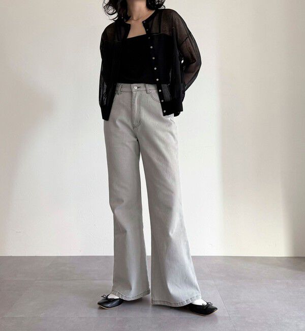 fredy emue「【haru企画】フレアデニムパンツ」|デニム|