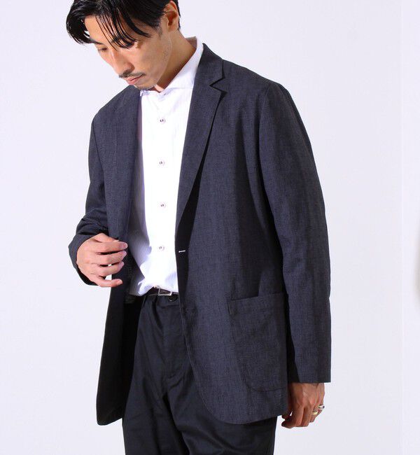 GLOSTER「【ビジカジ/セットアップ対応】GLOSTER イージーケアジャケット」|テーラードジャケット|