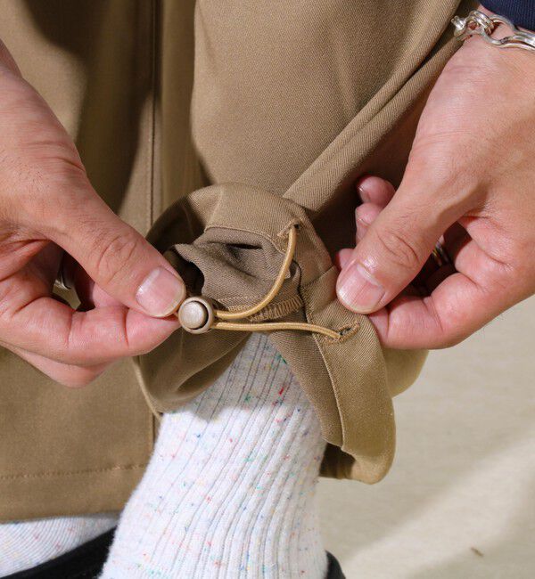 GLOSTER「【GEVACO】ドロストイージーパンツ ストレッチツイル 裾ドローコード付き」|チノ|