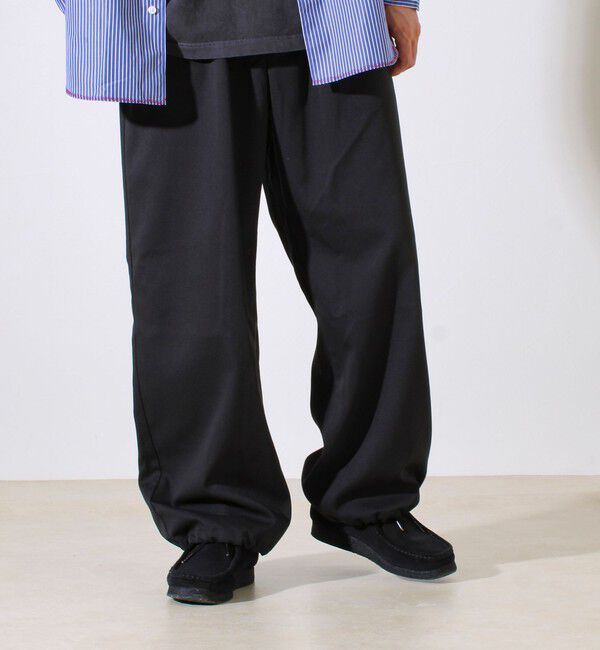 GLOSTER「【GEVACO】ドロストイージーパンツ ストレッチツイル 裾ドローコード付き」|チノ|