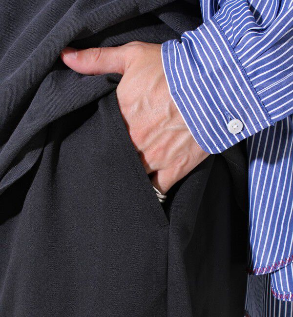 GLOSTER「【GEVACO】ドロストイージーパンツ ストレッチツイル 裾ドローコード付き」|チノ|