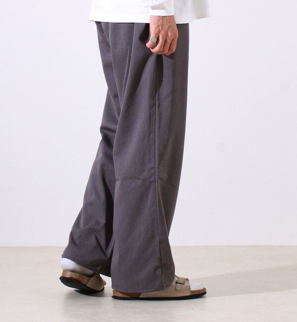 GLOSTER「【GEVACO】ドロストイージーパンツ ストレッチツイル 裾ドローコード付き」|チノ|