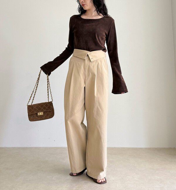 fredy emue「シアーフロッキーフレアスリーブプルオーバー」|Tシャツ・カットソー|