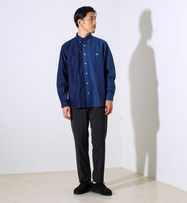 GLOSTER「【定番&times;遊び心】フレブル刺繍BDシャツ 無地/クレイジーパターン」|シャツ・ブラウス|