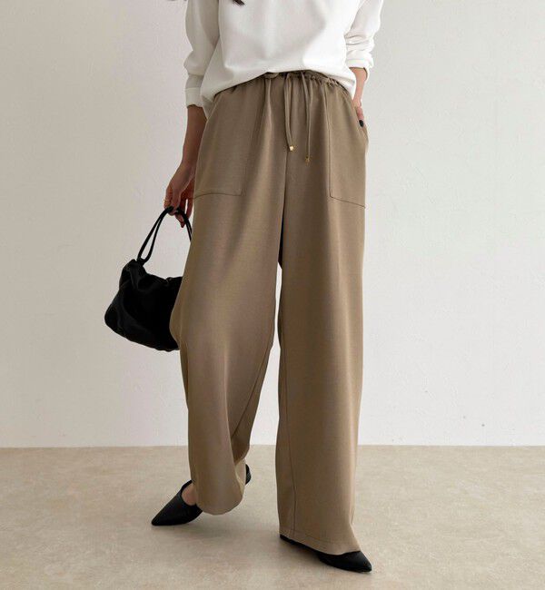 fredy emue「ツイルサテンイージーパンツ」|チノ|