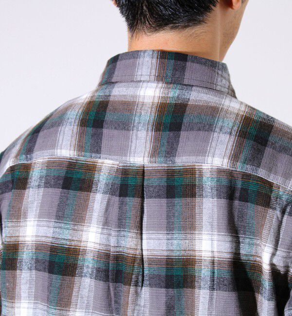 GLOSTER「＜つぶし衿＞U.S.COTTON混 レギュラーカラーチェックネルシャツ」|シャツ・ブラウス|