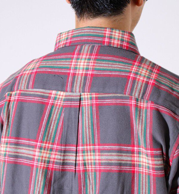 GLOSTER「＜つぶし衿＞U.S.COTTON混 レギュラーカラーチェックネルシャツ」|シャツ・ブラウス|