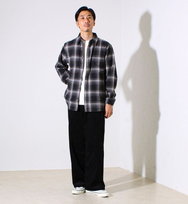 GLOSTER「＜つぶし衿＞U.S.COTTON混 レギュラーカラーチェックネルシャツ」|シャツ・ブラウス|