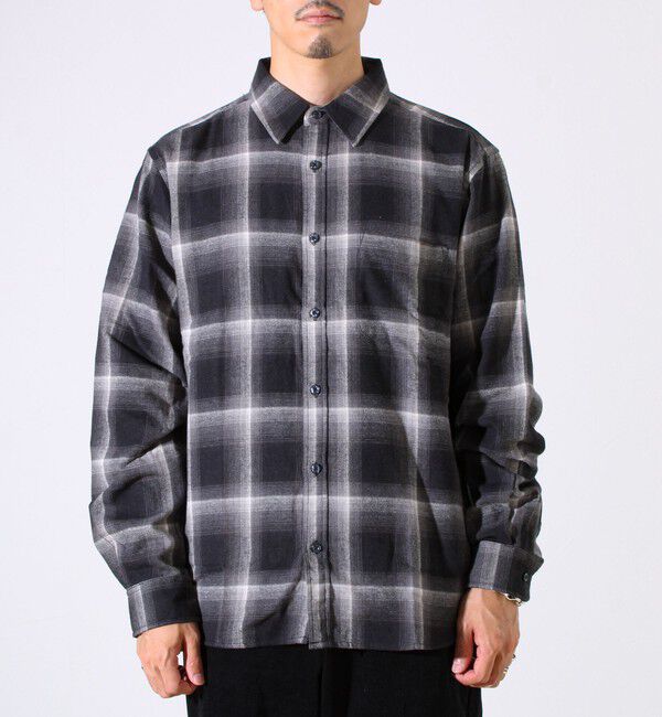 GLOSTER「＜つぶし衿＞U.S.COTTON混 レギュラーカラーチェックネルシャツ」|シャツ・ブラウス|