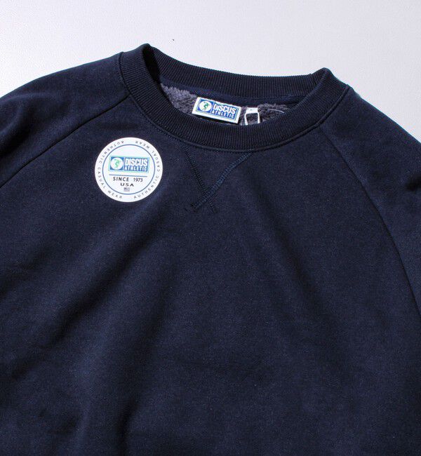 GLOSTER「【カラバリ豊富/UNISEX/高コスパ】【DISCUS】身頃裏ボアクルートレーナー」|スウェット・ジャージ|
