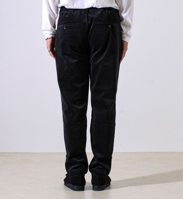 GLOSTER「【あったか快適なのに上品見え】コール裏フリースストレッチイージーパンツ」|チノ|