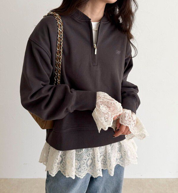 fredy emue「レースドッキングロンTシャツ」|Tシャツ・カットソー|