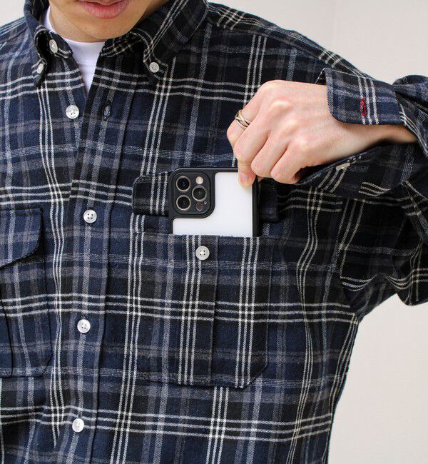 GLOSTER「【BOY ASTLAD刺繍】 フラップポケット ボタンダウンネルシャツ」|シャツ・ブラウス|