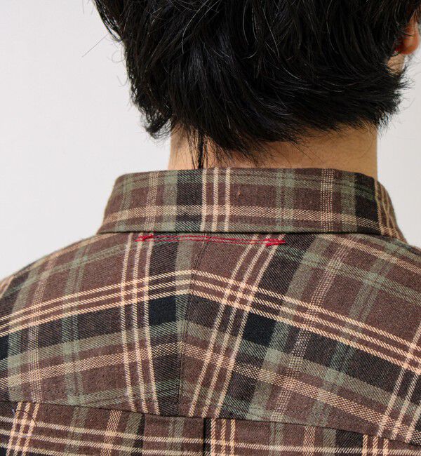 GLOSTER「【BOY ASTLAD刺繍】 フラップポケット ボタンダウンネルシャツ」|シャツ・ブラウス|