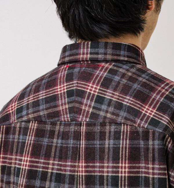 GLOSTER「【BOY ASTLAD刺繍】 フラップポケット ボタンダウンネルシャツ」|シャツ・ブラウス|