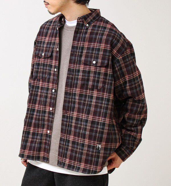 GLOSTER「【BOY ASTLAD刺繍】 フラップポケット ボタンダウンネルシャツ」|シャツ・ブラウス|