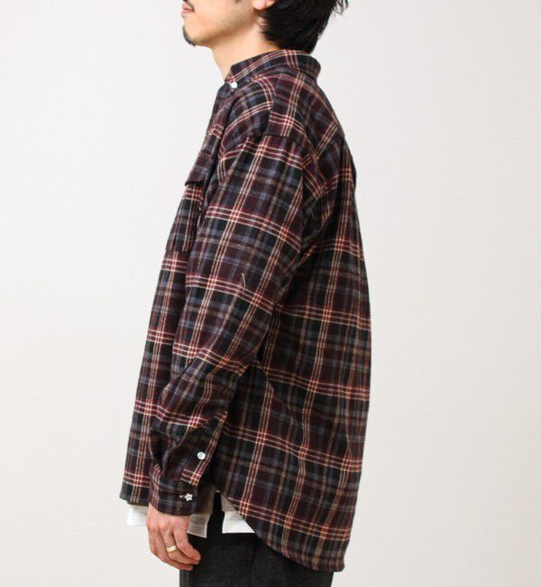 GLOSTER「【BOY ASTLAD刺繍】 フラップポケット ボタンダウンネルシャツ」|シャツ・ブラウス|