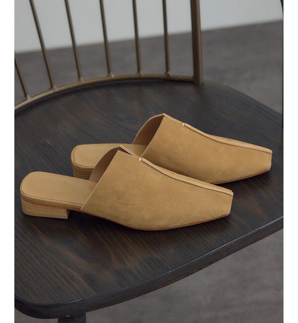 SALON adam et rope'「【W S（ドゥーブル）】レザーフラットミュール」|その他|