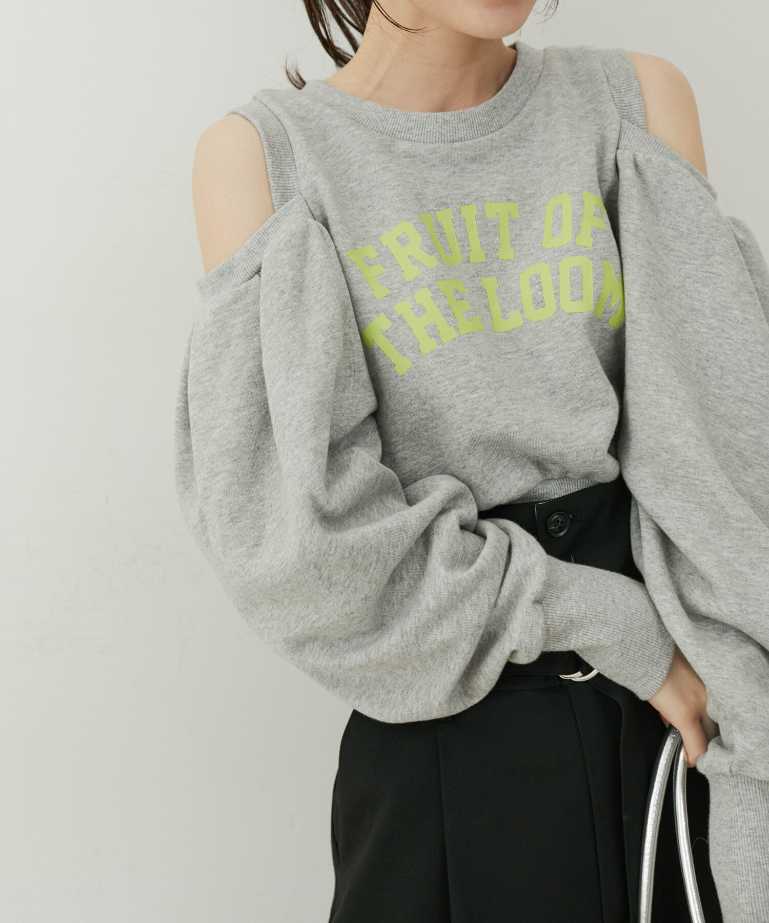 VIS「【FRUIT OF THE LOOM別注】オープンショルダースウェット」|スウェット・ジャージ|