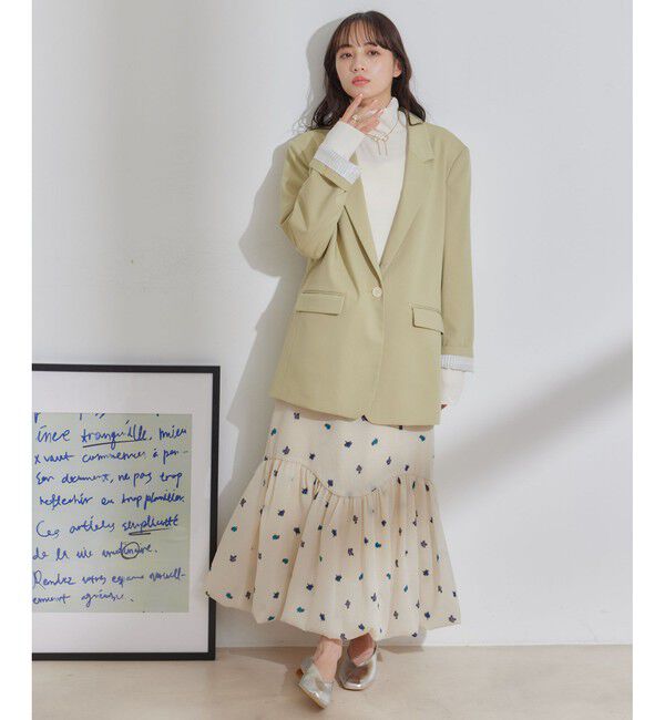 VIS「小花柄バルーンスカート」|スカート|