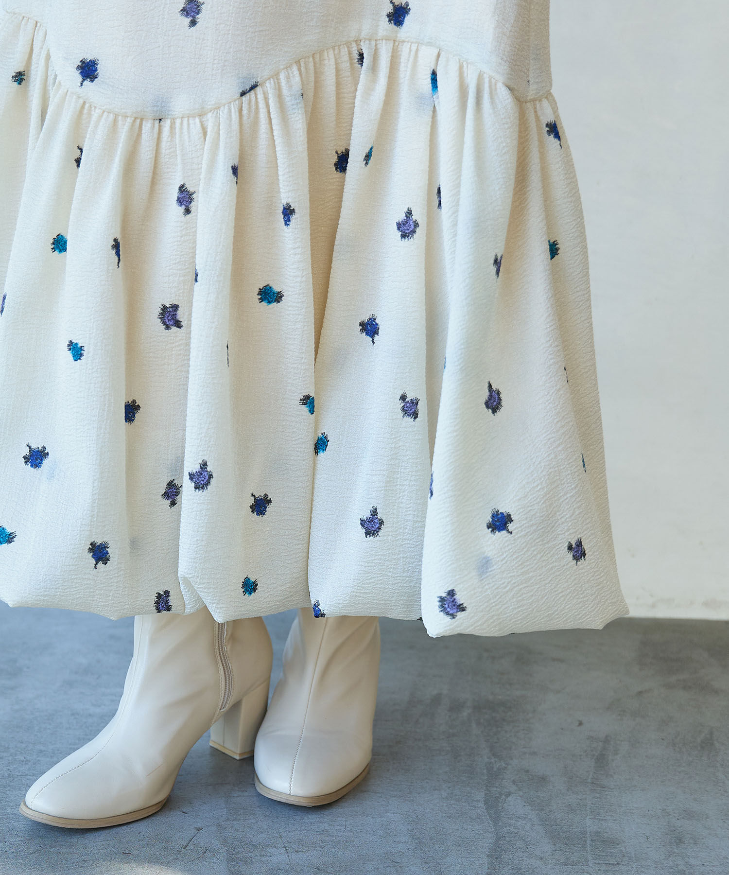 VIS「小花柄バルーンスカート」|スカート|