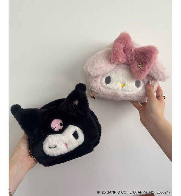 VIS「【マイメロディ&クロミ】 VIS別注モデルふわふわフェイスポーチ」|ポーチ|