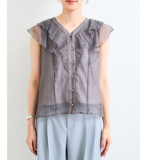 VIS「シアーフリルブラウス」|シャツ・ブラウス|