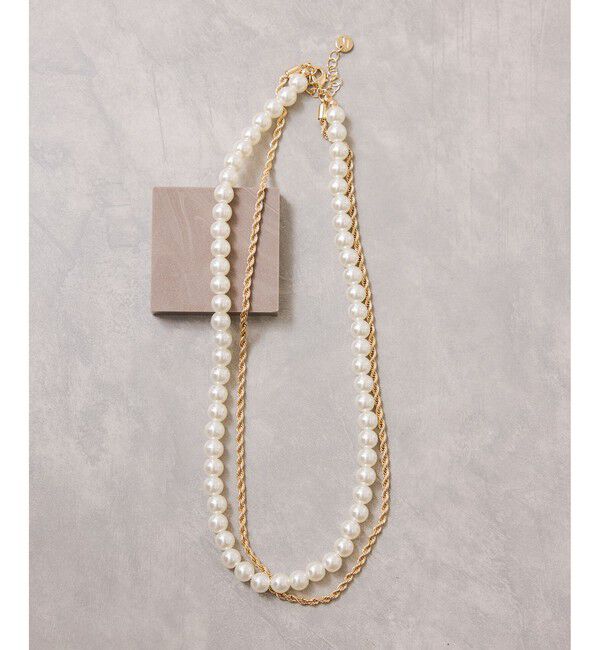 VIS「パール&times;チェーンネックレス」|ネックレス|